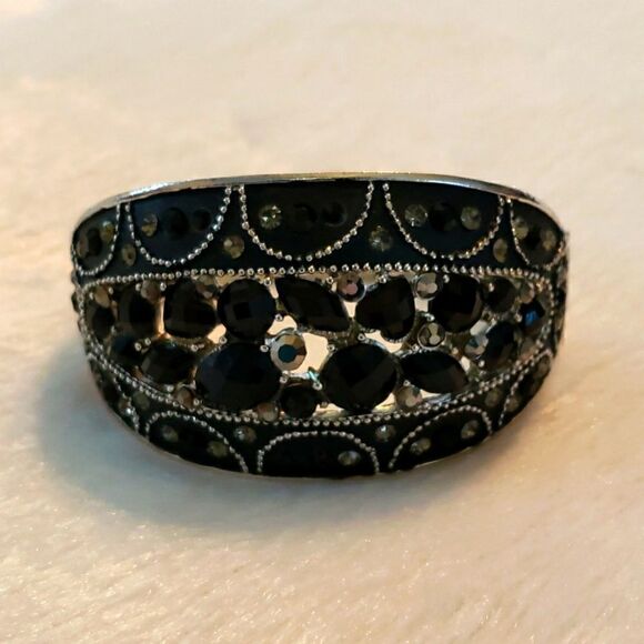 Womens Rhinestone bangle bracelet - Picture 2 of 8